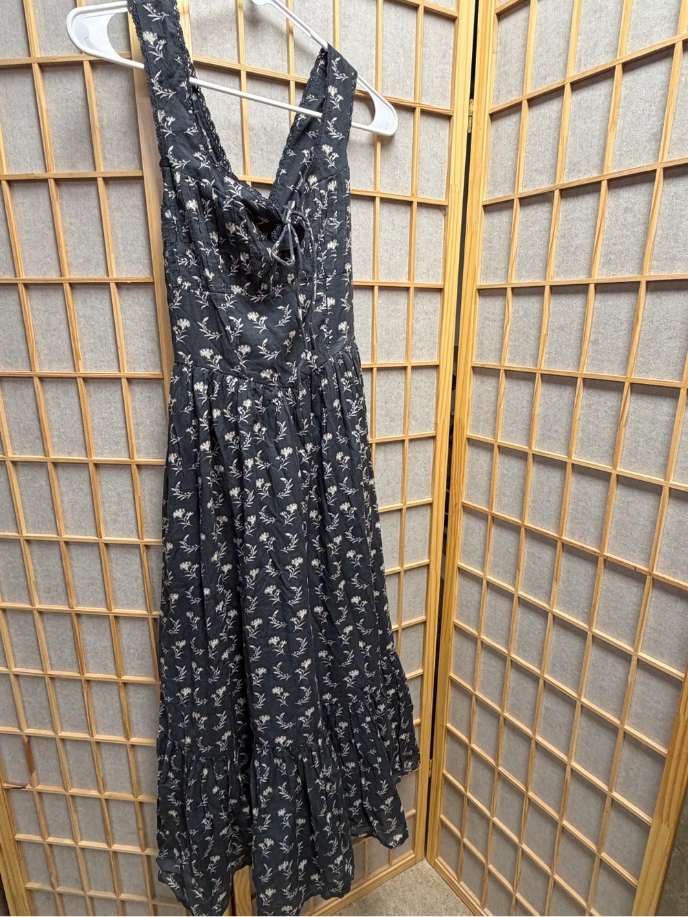 American Eagle Outfitters Black Floral Maxi Dress